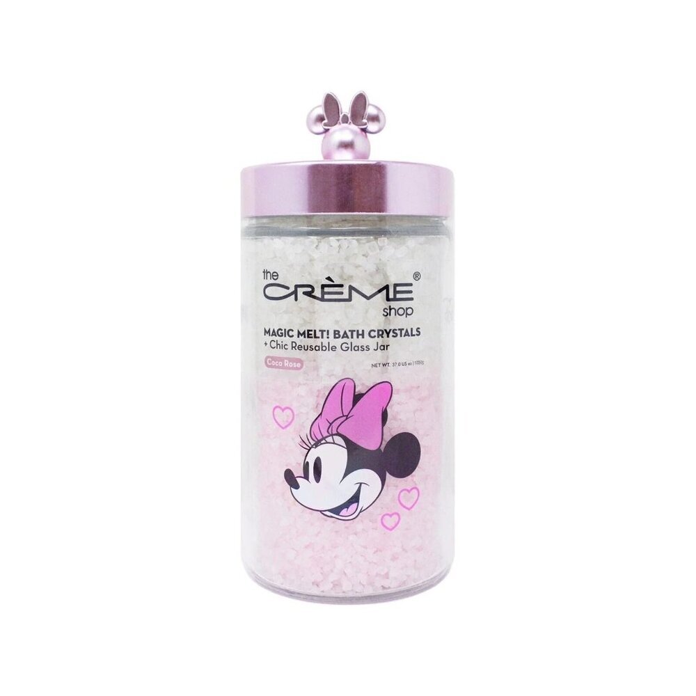 The Creme Shop x Disney - Minnie Magic Melt! Bath Crystals & Chic Reusable Jar